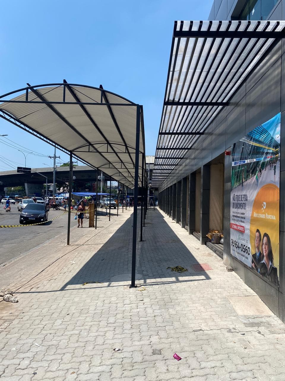 O calçadão e a feira renovada